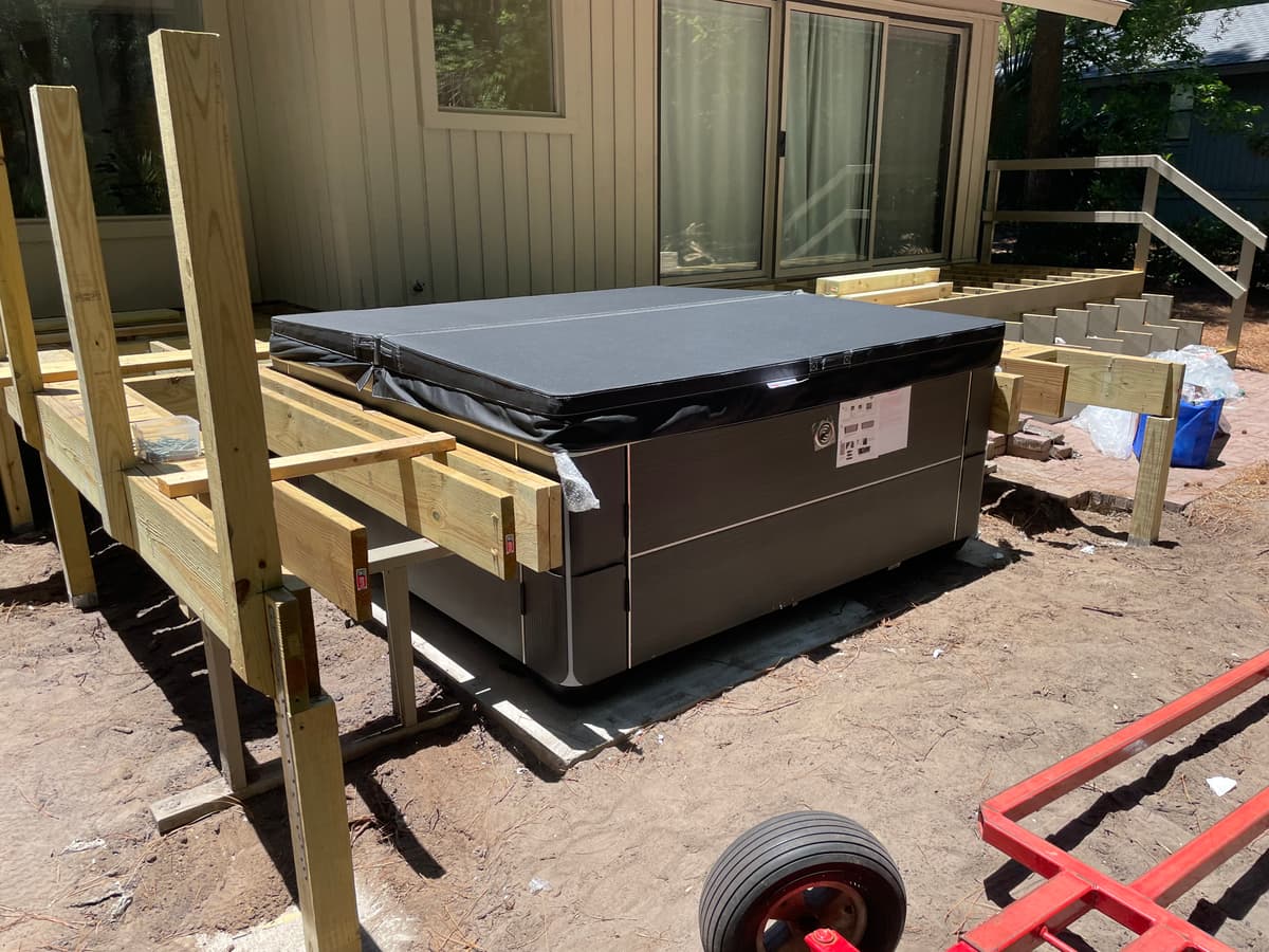 Deck build + spa cart · Okatie, SC
